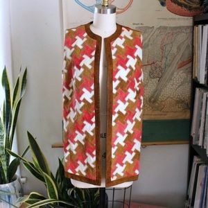 60s/70s vintage patchwork suede vest small/medium.